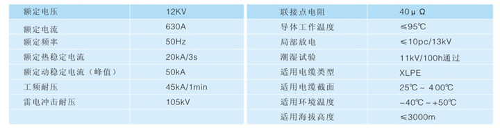 高壓電纜分支箱參數(shù)